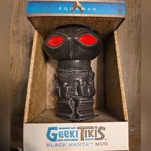 Black Manta Collectible Mug - Black with Red Eyes